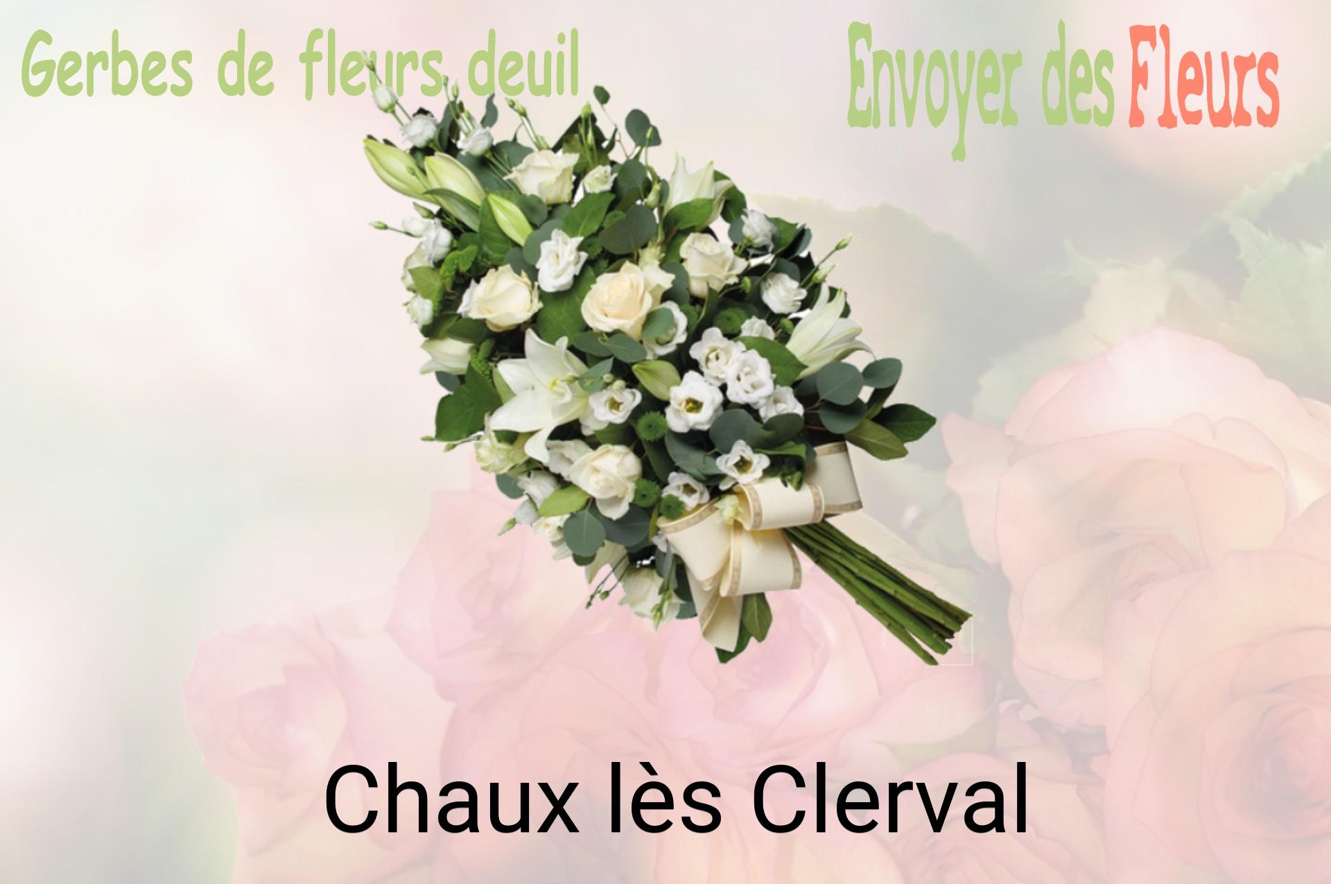 Gerbe de fleurs de deuil livrée à Chaux-lès-Clerval